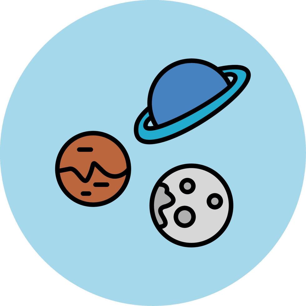 Planets Vecto Icon vector