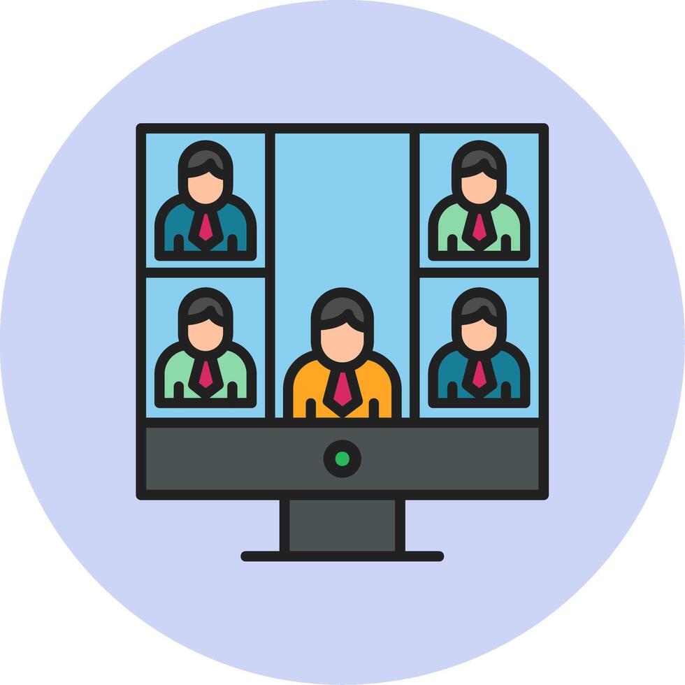 Conference call Vecto Icon vector