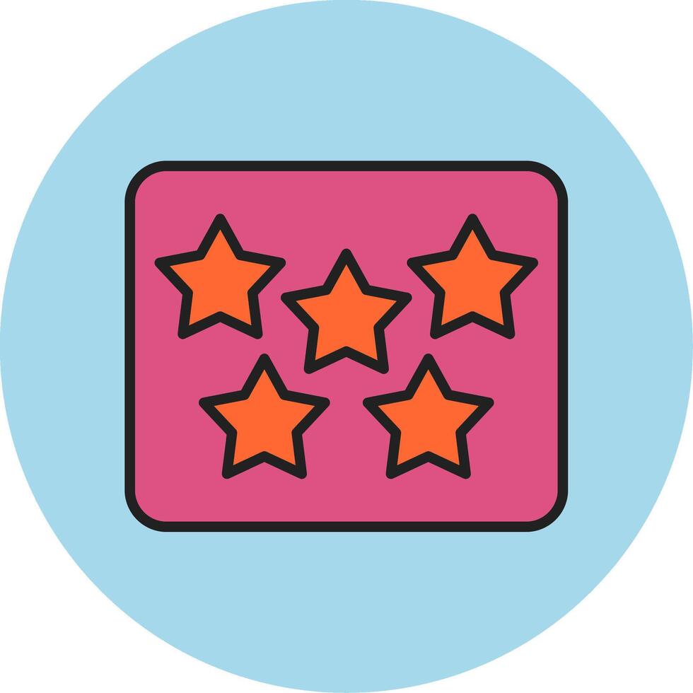 Five Star Vecto Icon vector