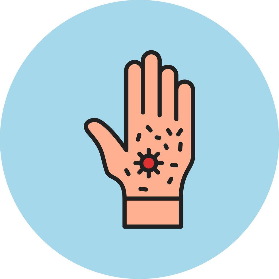 Dirty Hand Vecto Icon vector