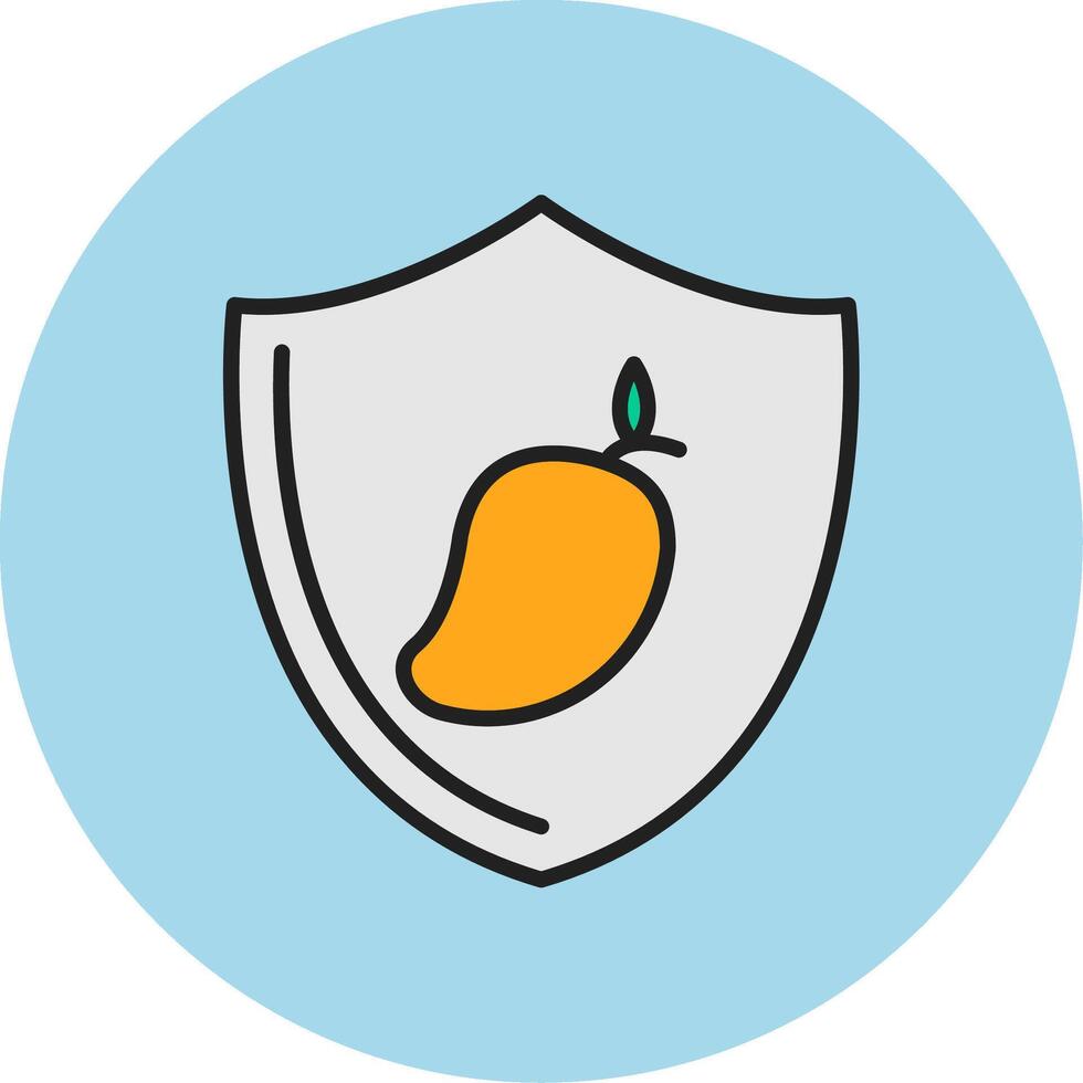 Food Shield Vecto Icon vector