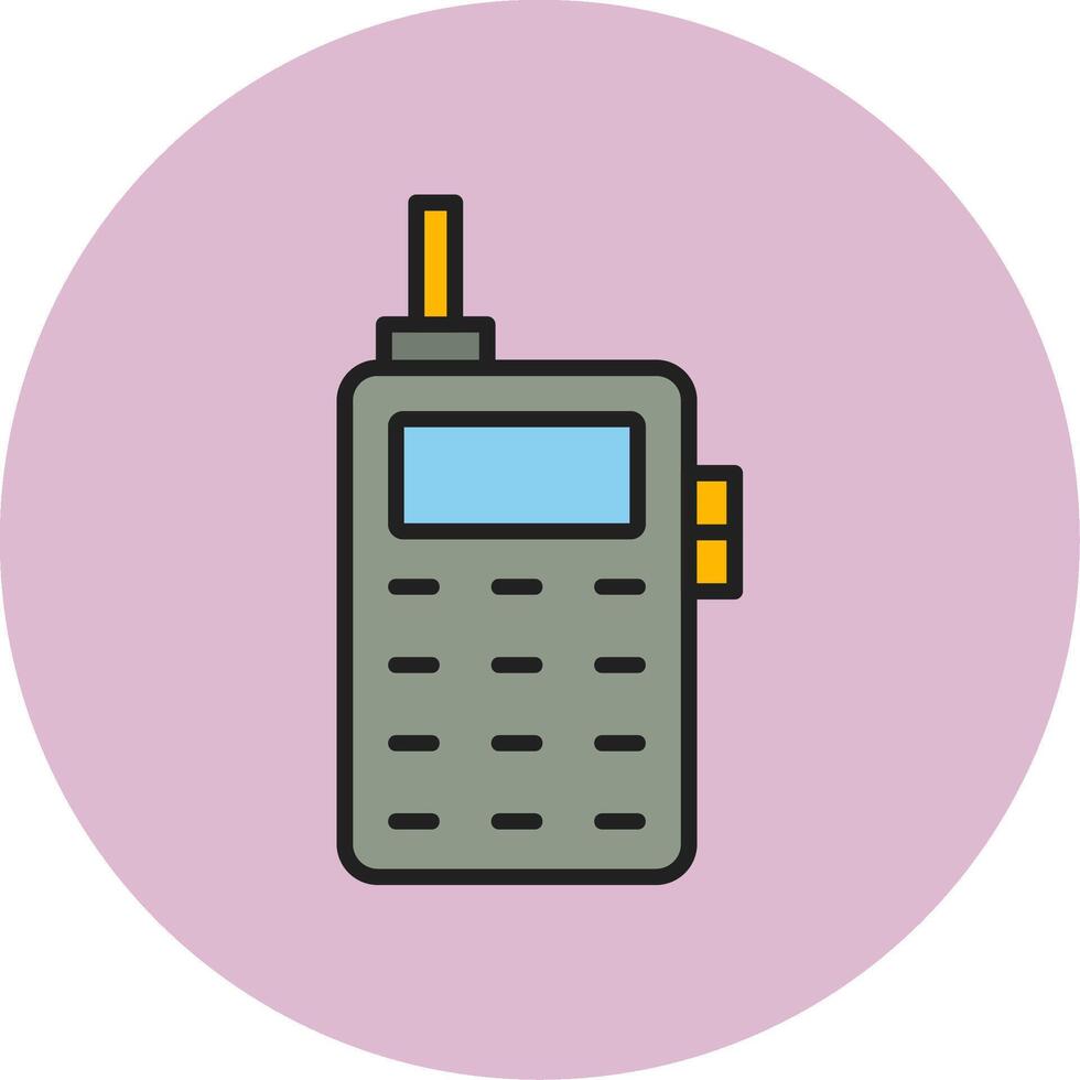 Old Phone Vecto Icon vector