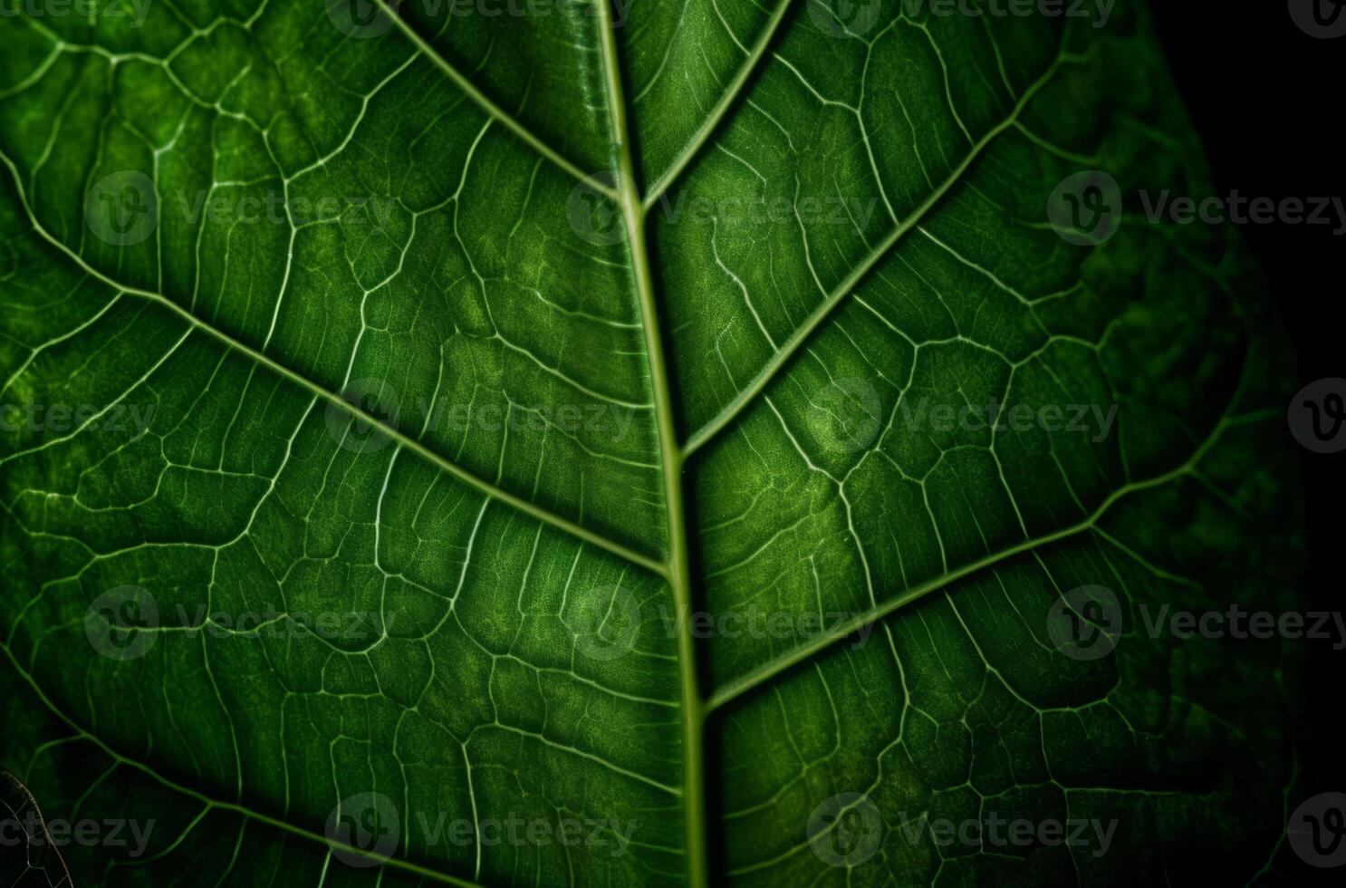 AI generated Green juicy leaf. Generate AI photo