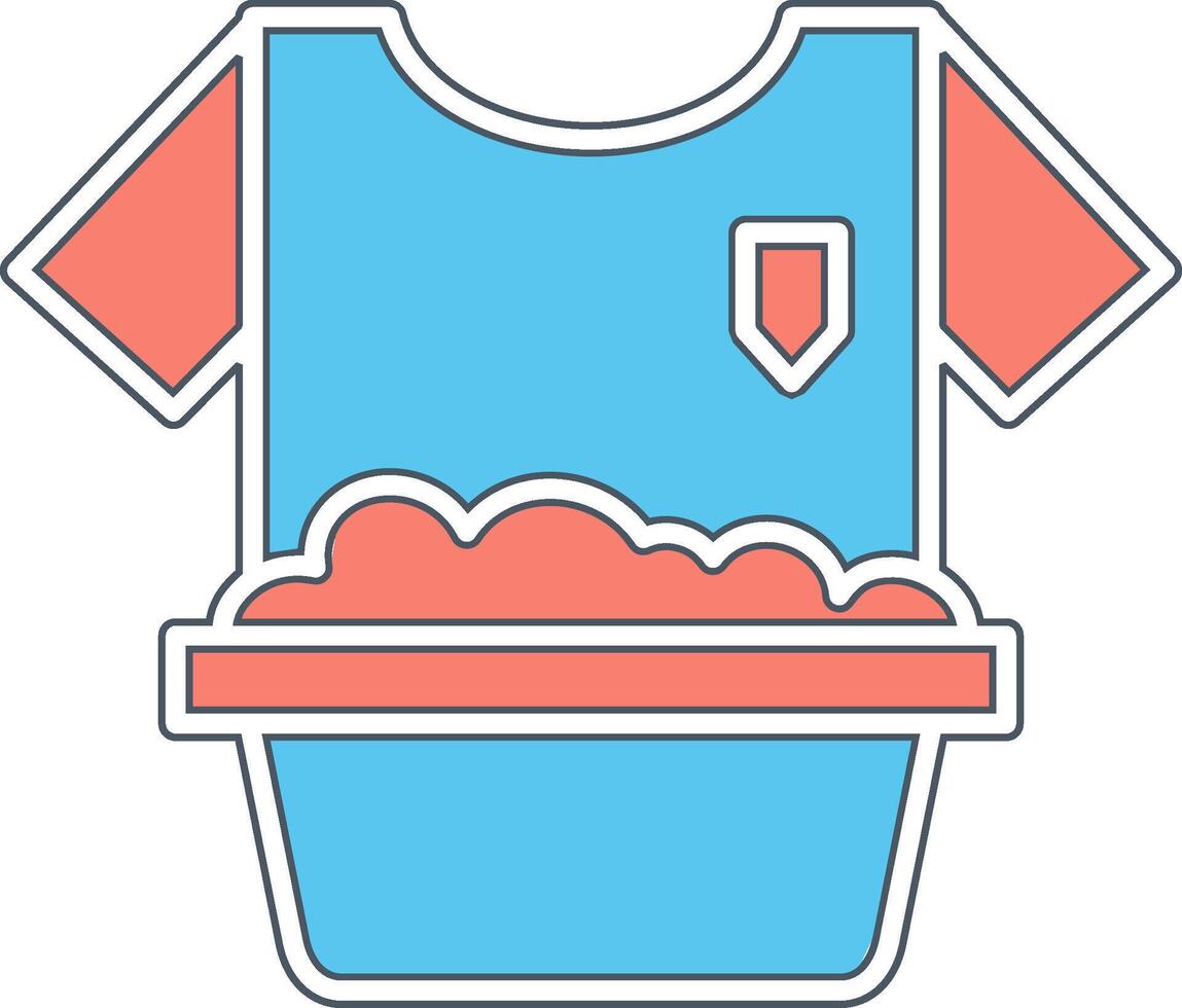 Washing Clothes Vecto Icon vector