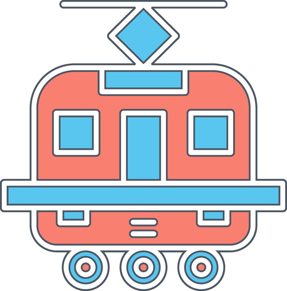 Tram Vecto Icon vector