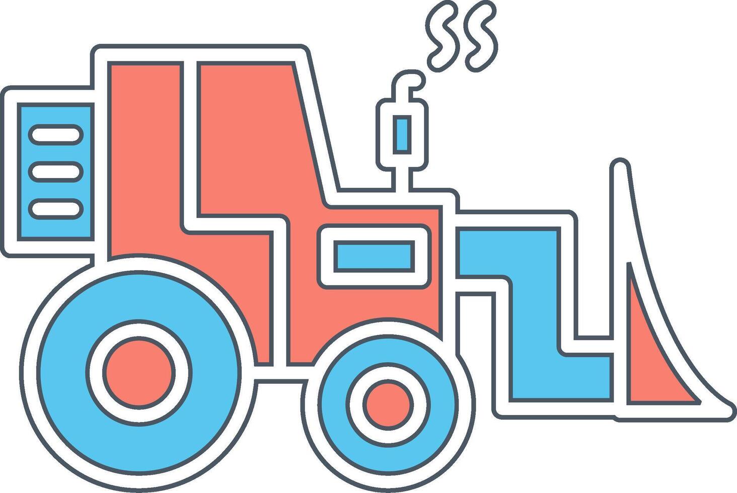 Bulldozer Vecto Icon vector
