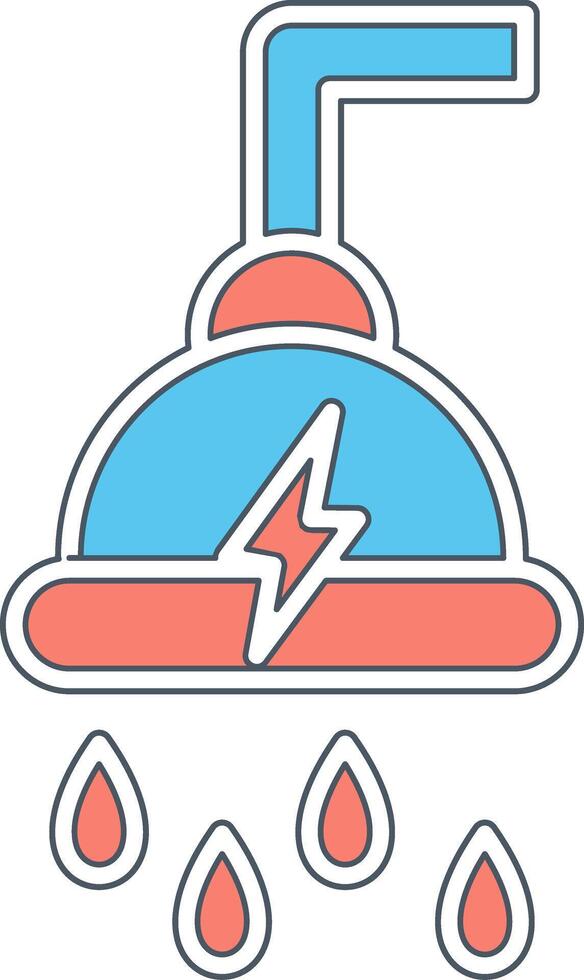 Power Shower Vecto Icon vector