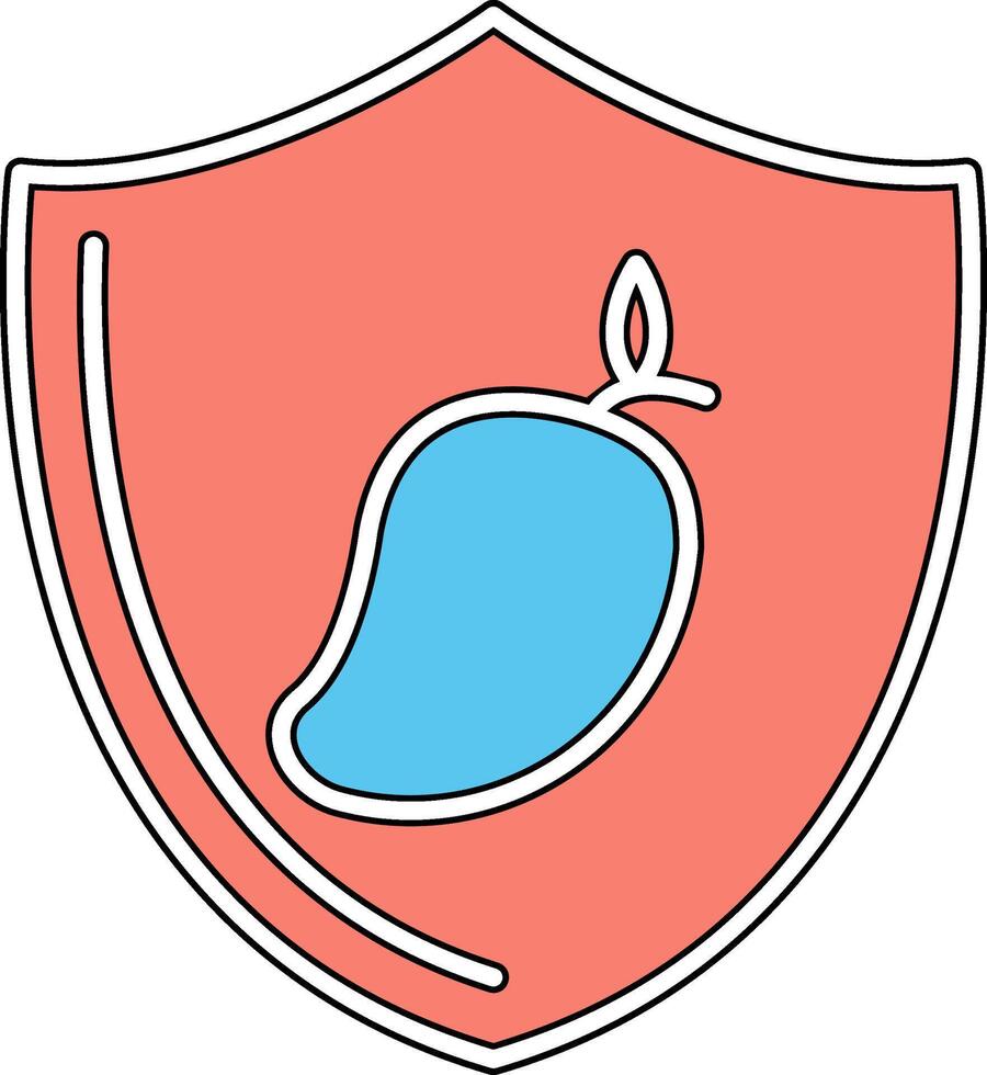 Food Shield Vecto Icon vector