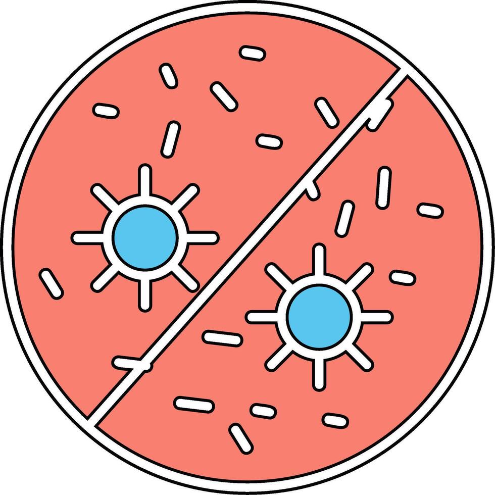 antibacteriano vecto icono vector