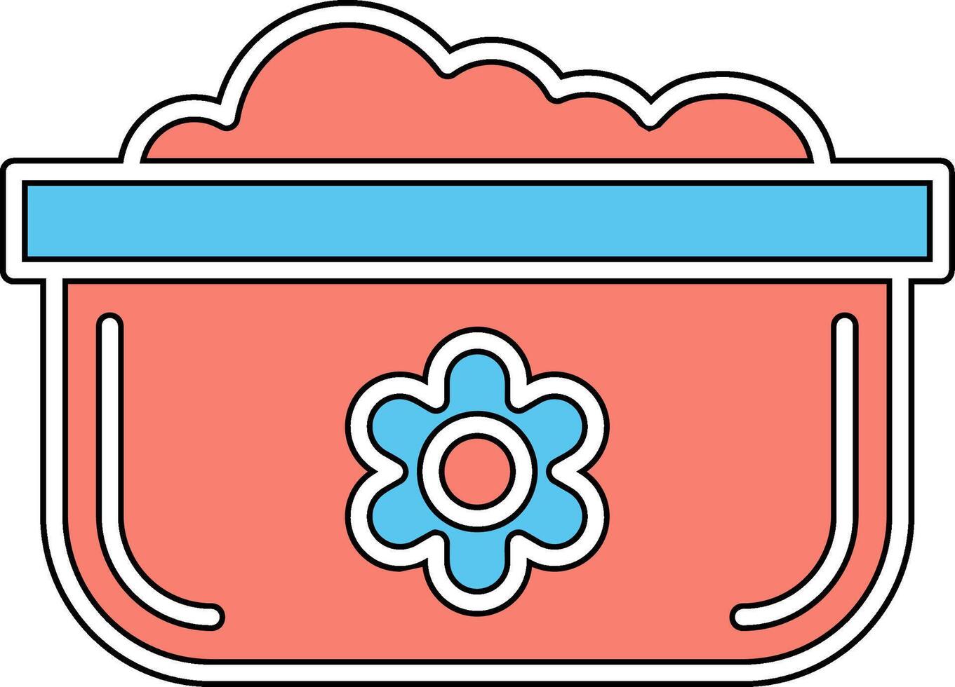 lavar platos maceta vecto icono vector