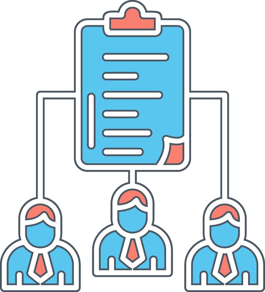 trabajo distribución vecto icono vector