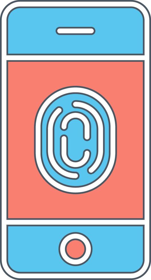 FingerPrint Verification Vecto Icon vector