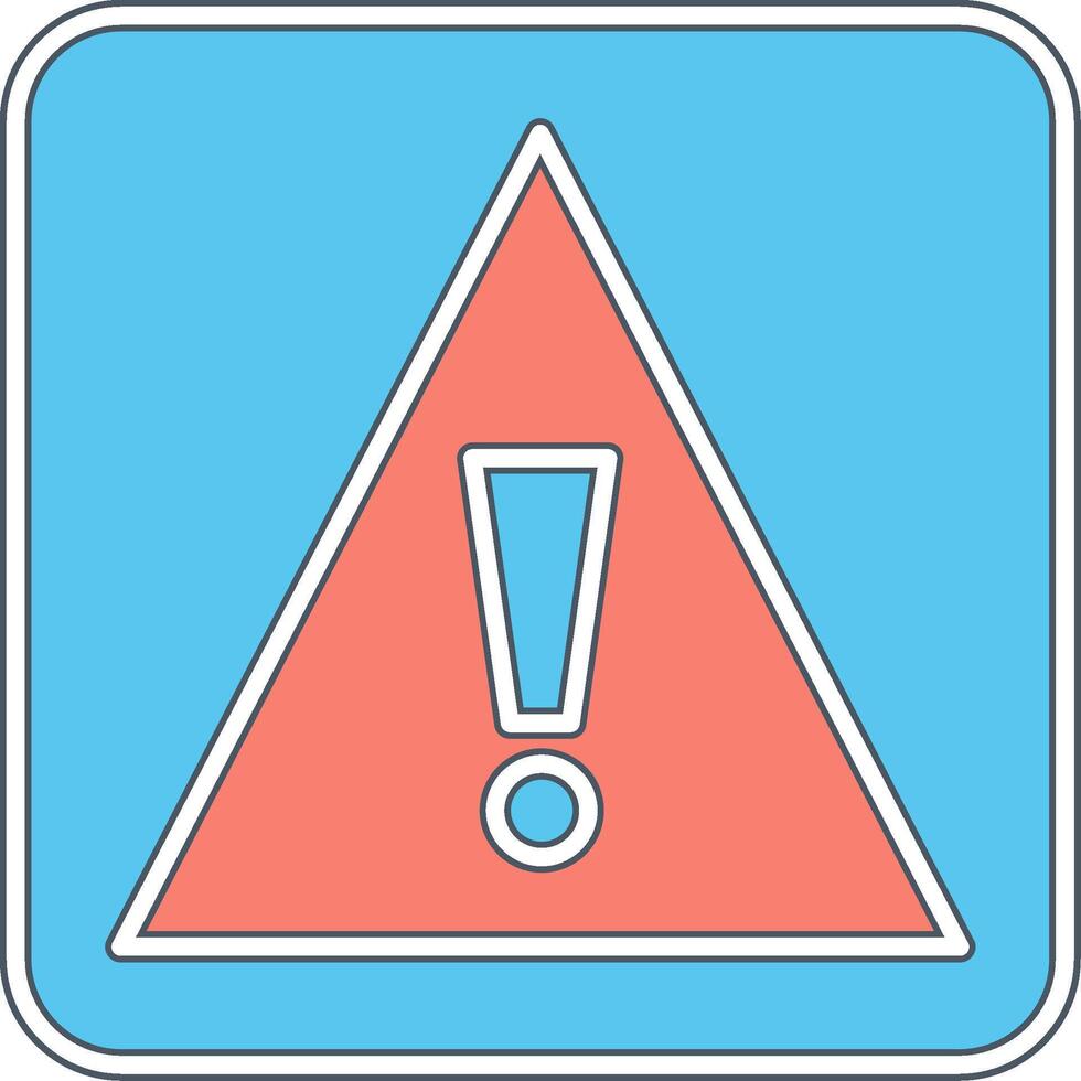 Caution Sign Vecto Icon vector
