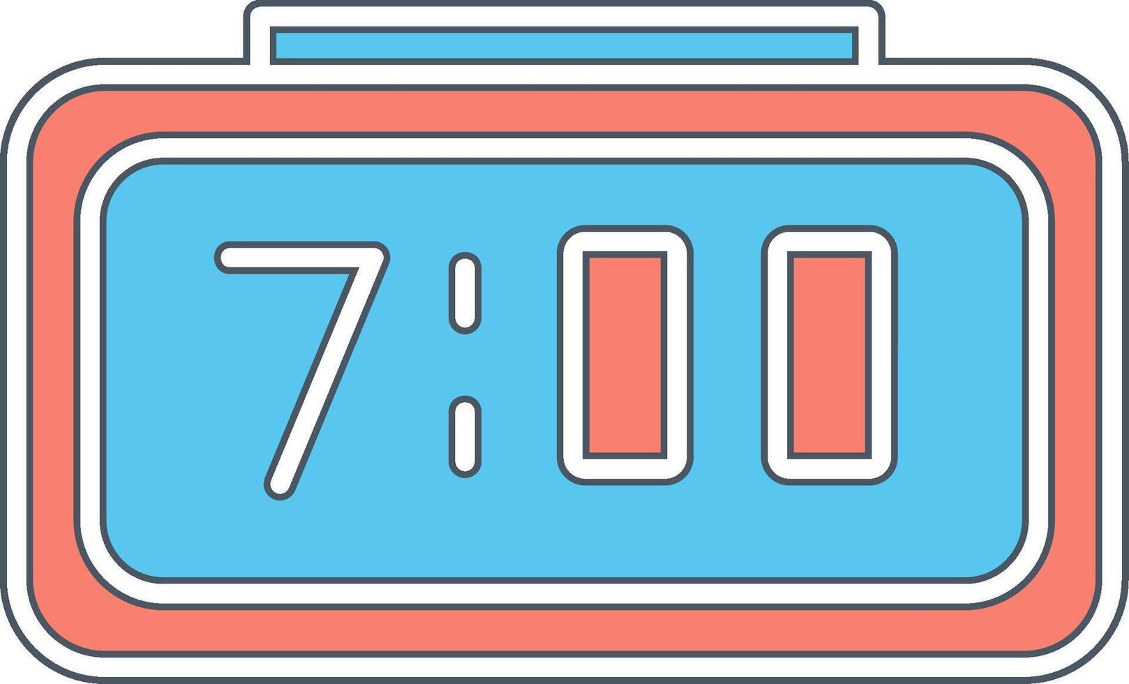 Digital Clock Vecto Icon vector