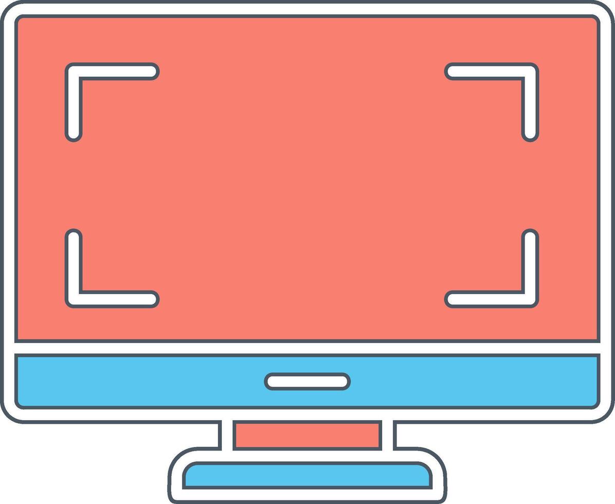 Monitor Vecto Icon vector