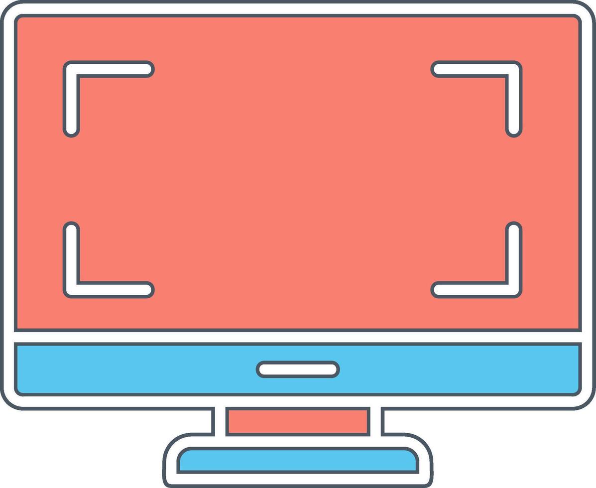 Monitor Vecto Icon vector