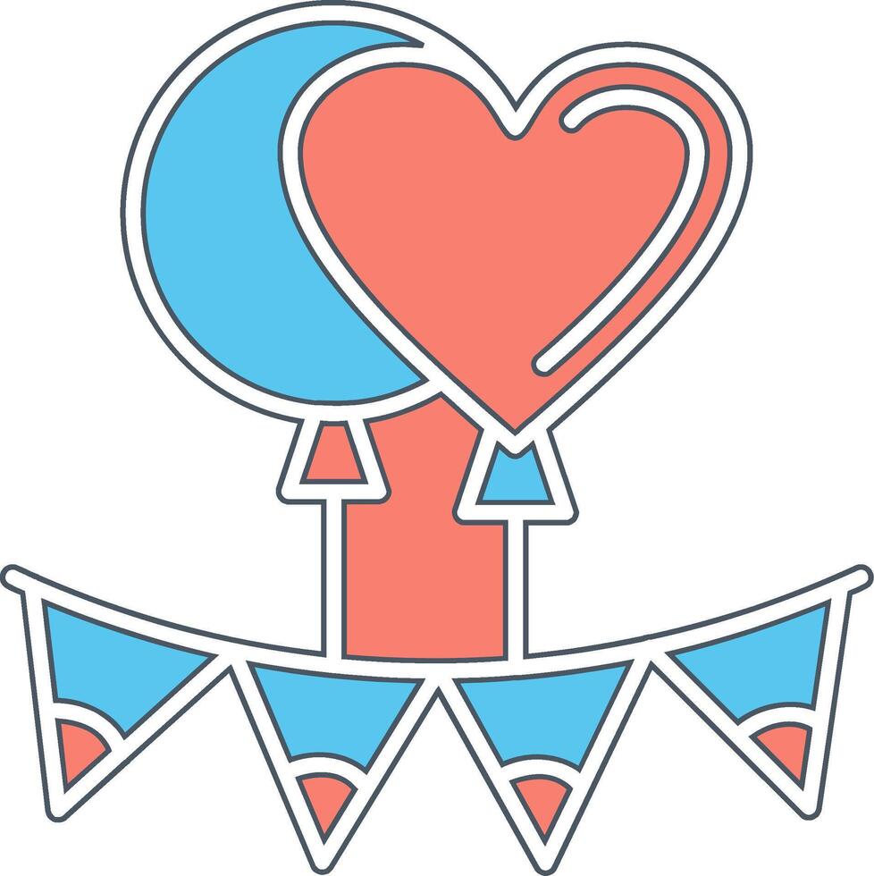 Balloons Party Vecto Icon vector