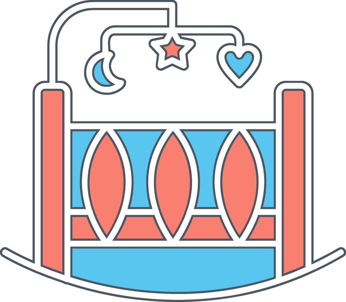 Crib Vecto Icon vector