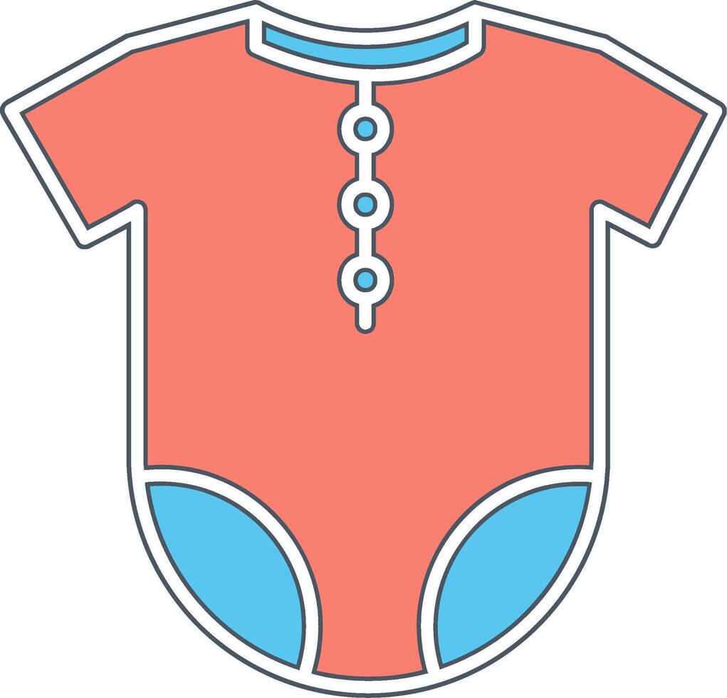 Baby Outfit Vecto Icon vector