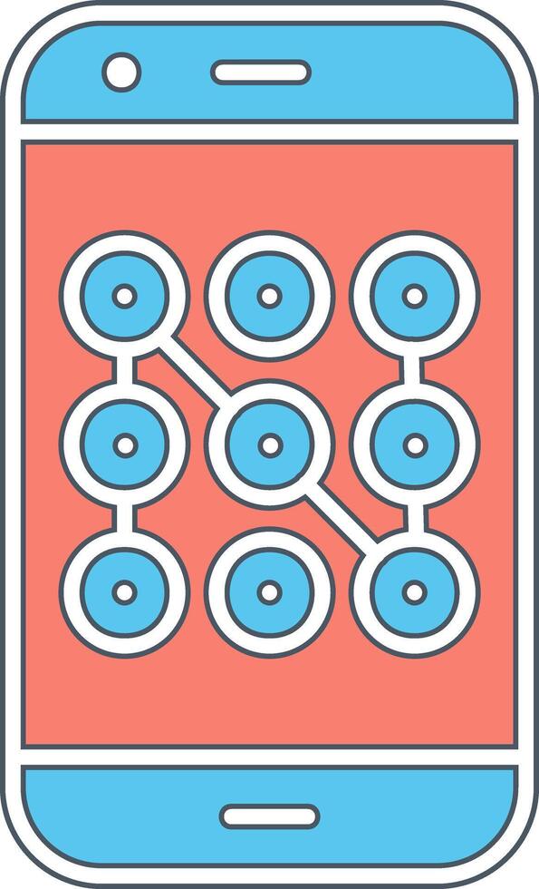 Mobile Security Vecto Icon vector