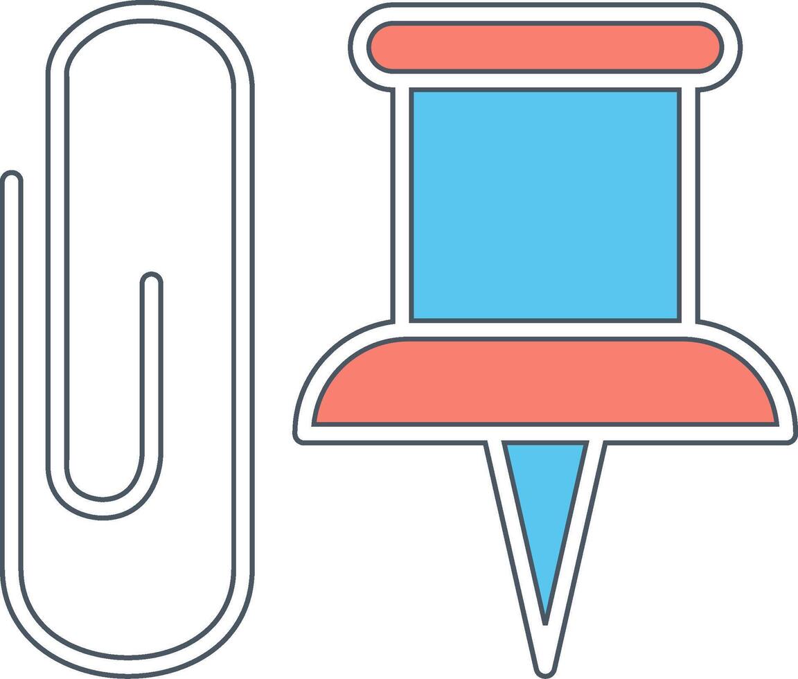 Paper Clip Vecto Icon vector