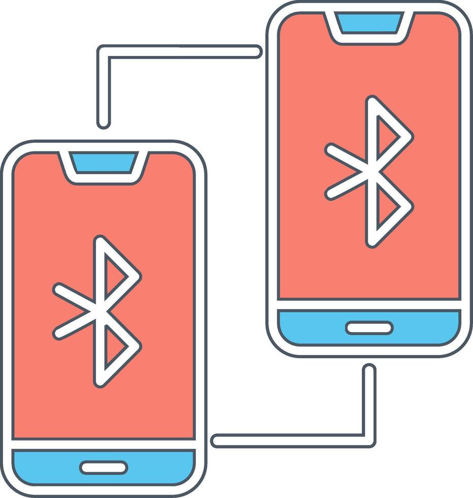 Phone Bluetooth Connected Vecto Icon vector