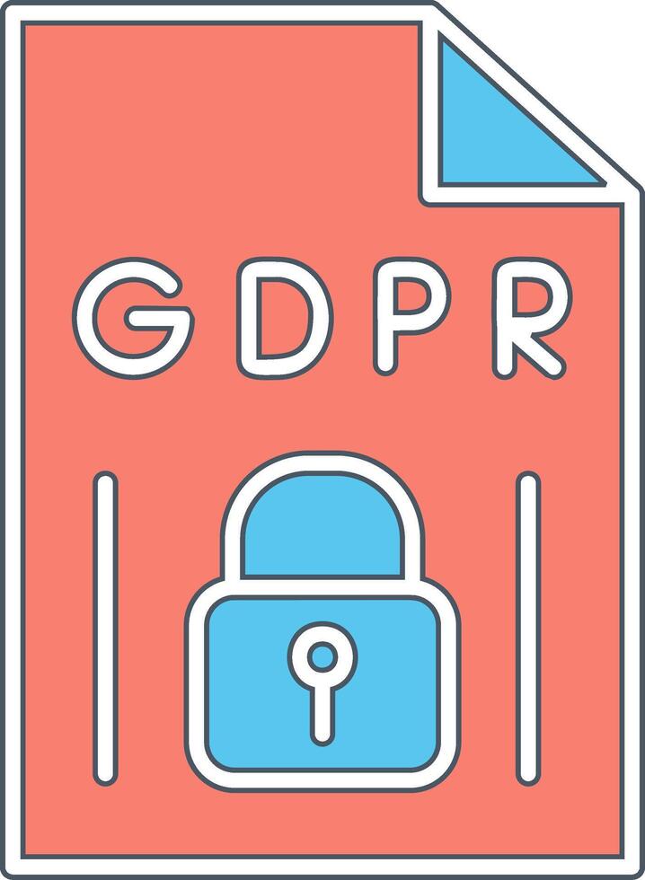 GDPR Vecto Icon vector