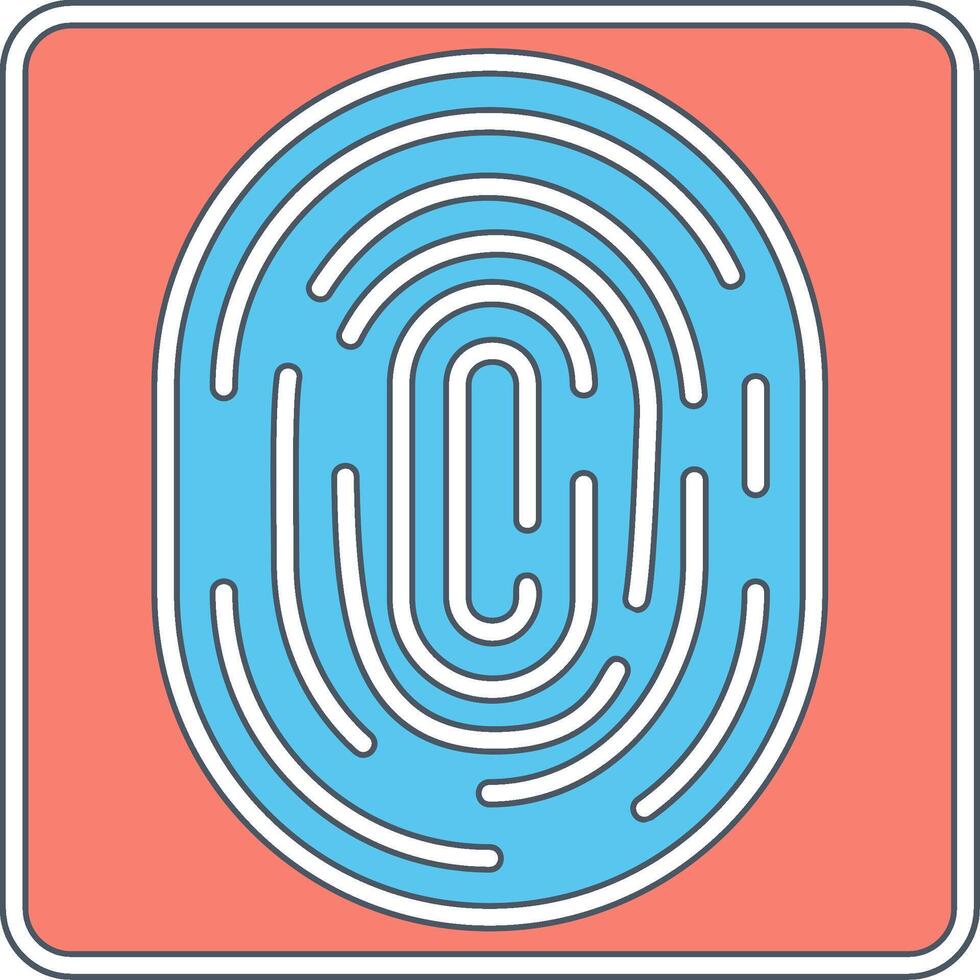 Fingerprint Vecto Icon vector