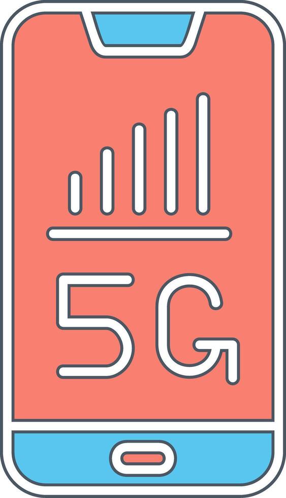 5G Smartphone Vecto Icon vector