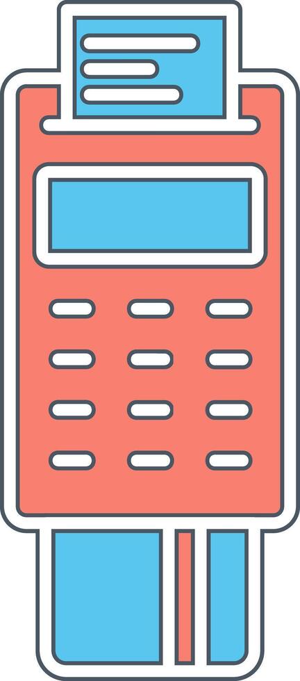 Pos Terminal Vecto Icon vector