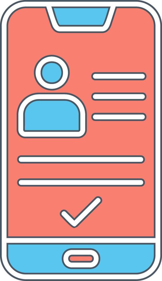 Smartphone Id Vecto Icon vector