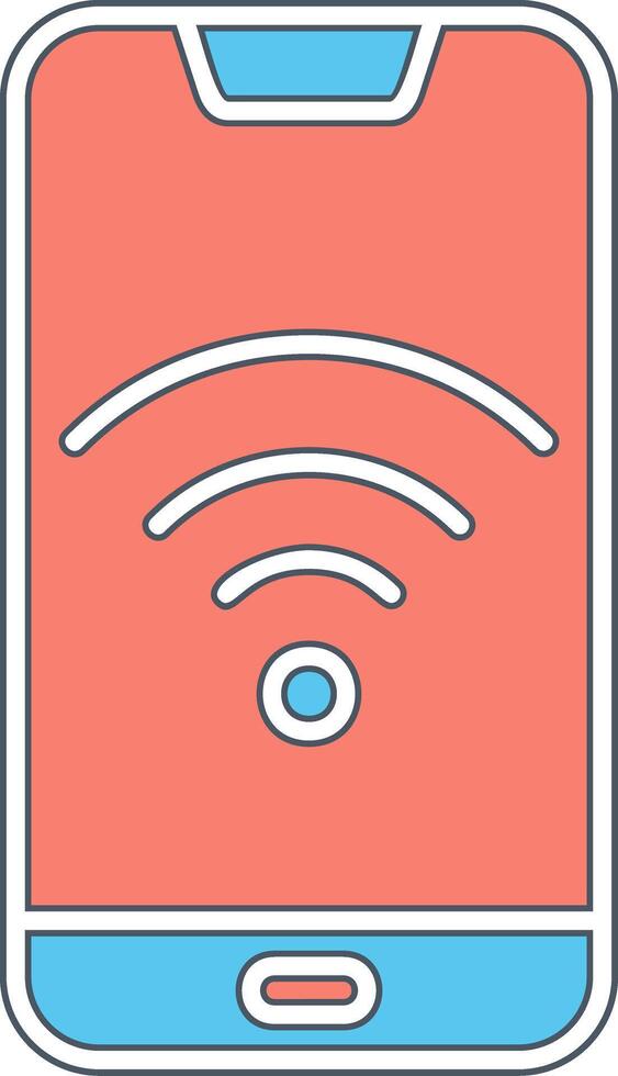 Smartphone Wifi Vecto Icon vector