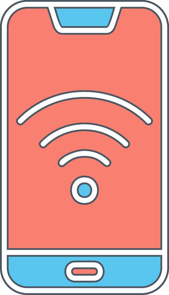 teléfono inteligente Wifi vecto icono vector