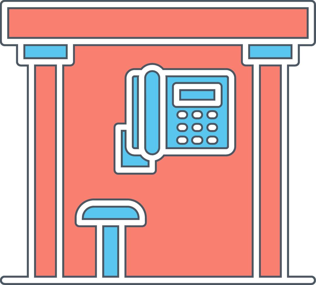 Telephone Box Vecto Icon vector