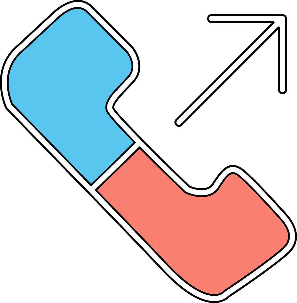 Outgoing Call Vecto Icon vector