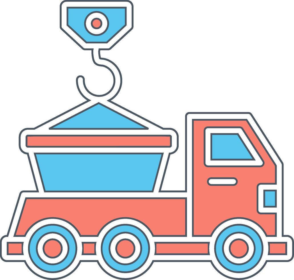 Skip Truck Vecto Icon vector