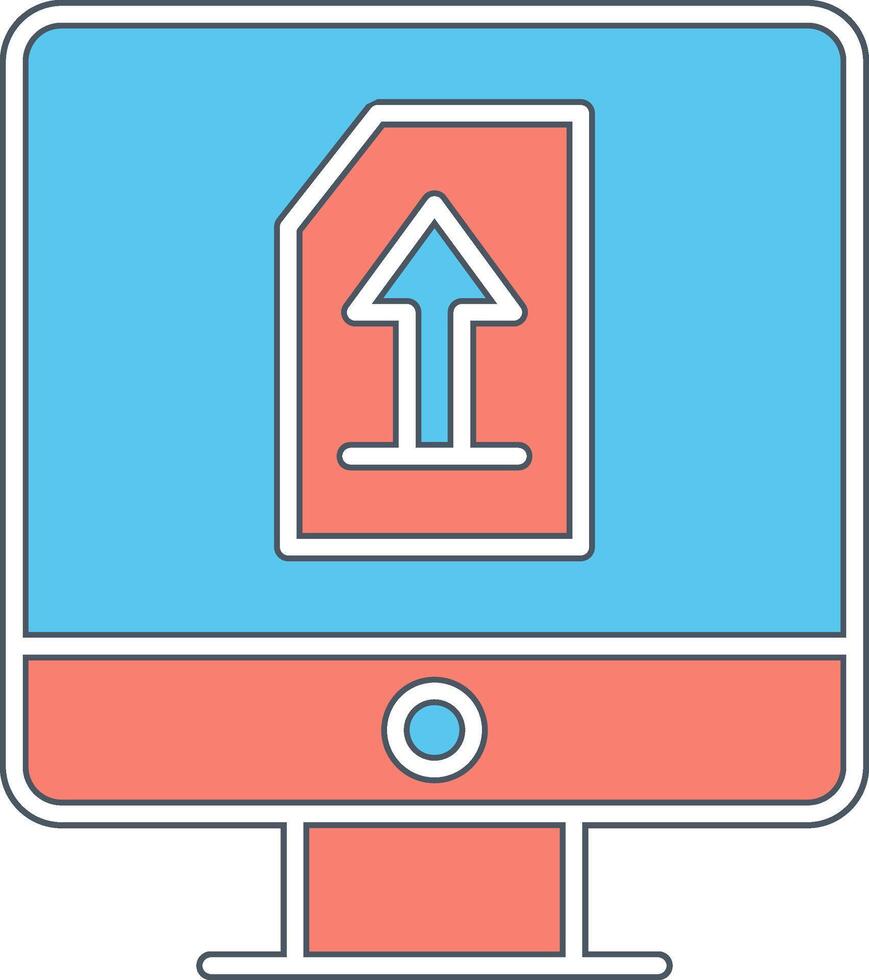 Upload File Vecto Icon vector