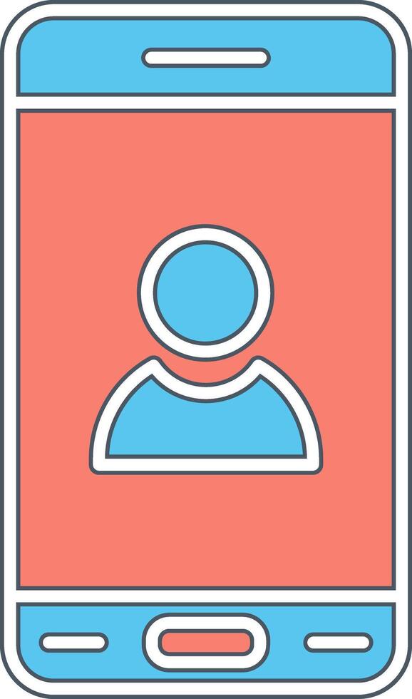 Mobile User Vecto Icon vector