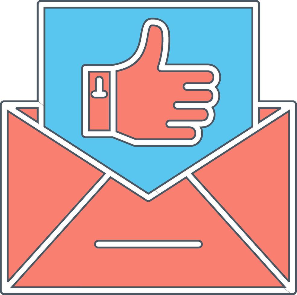 Email Like Vecto Icon vector