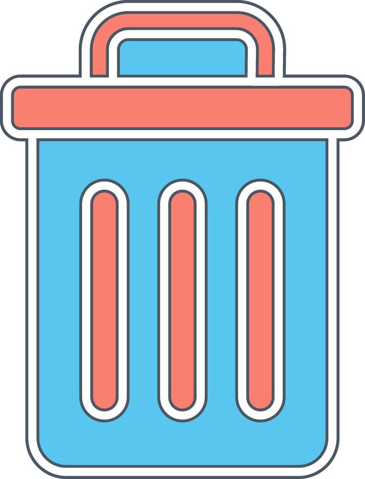 Trash Bin Vecto Icon vector