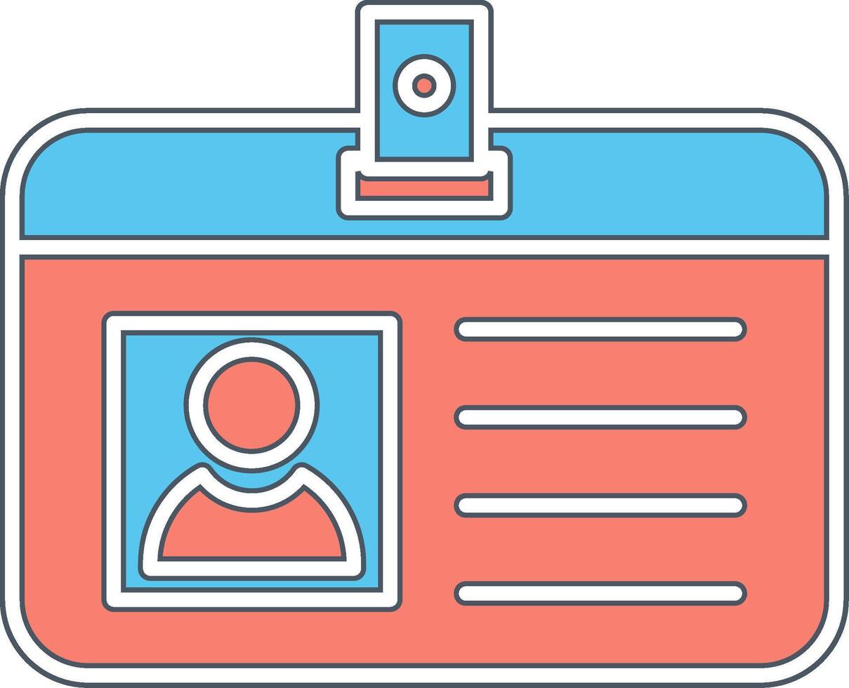Identification Card Vecto Icon vector