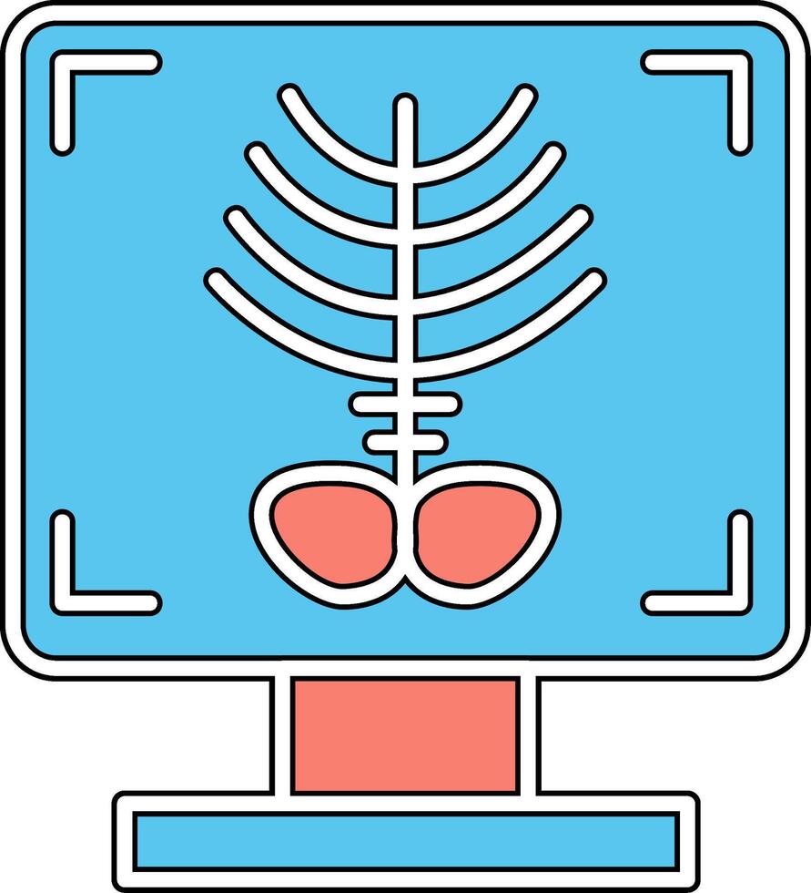 X-ray Bone Vecto Icon vector