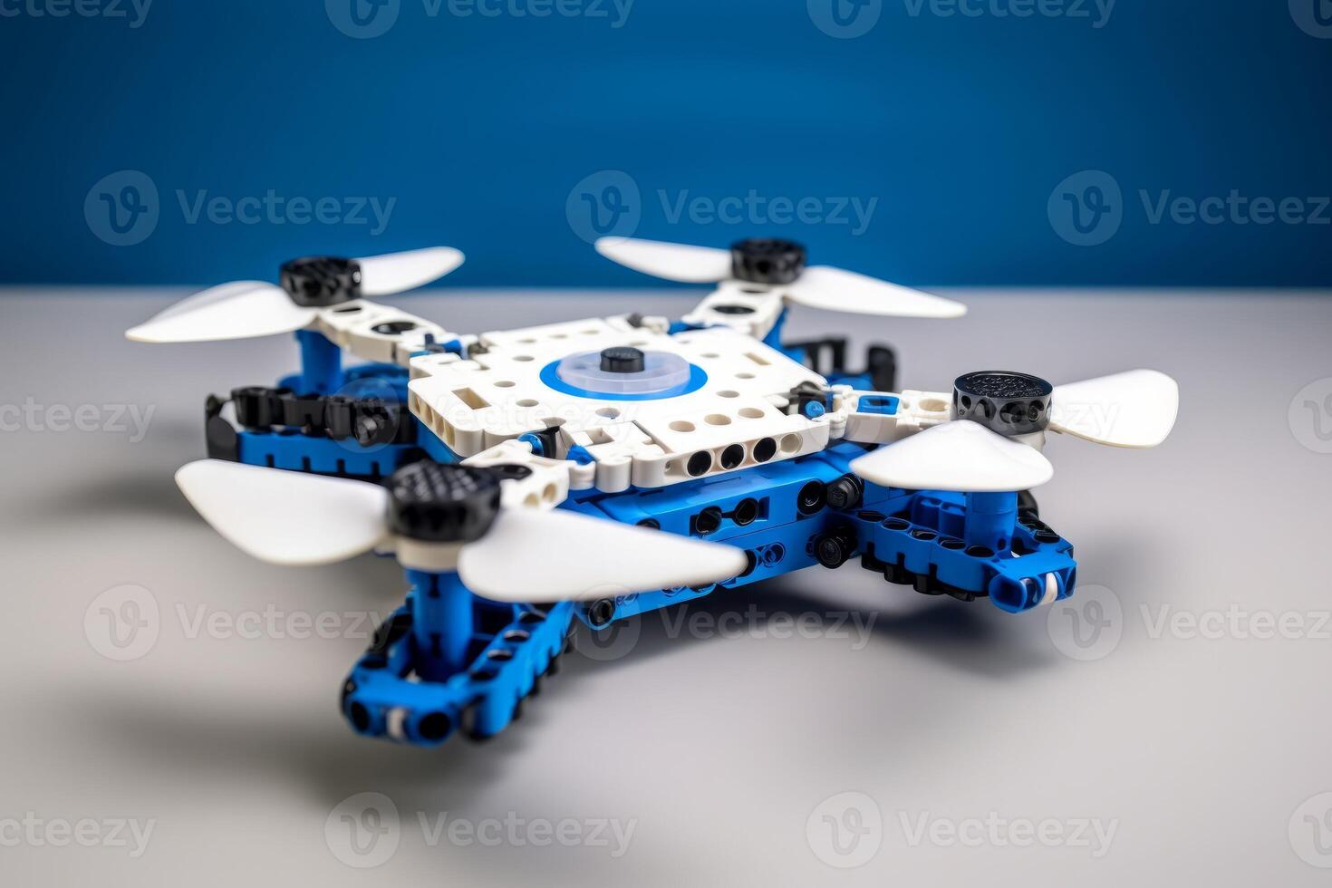 AI generated Drone plastic construction toy. Generate ai photo