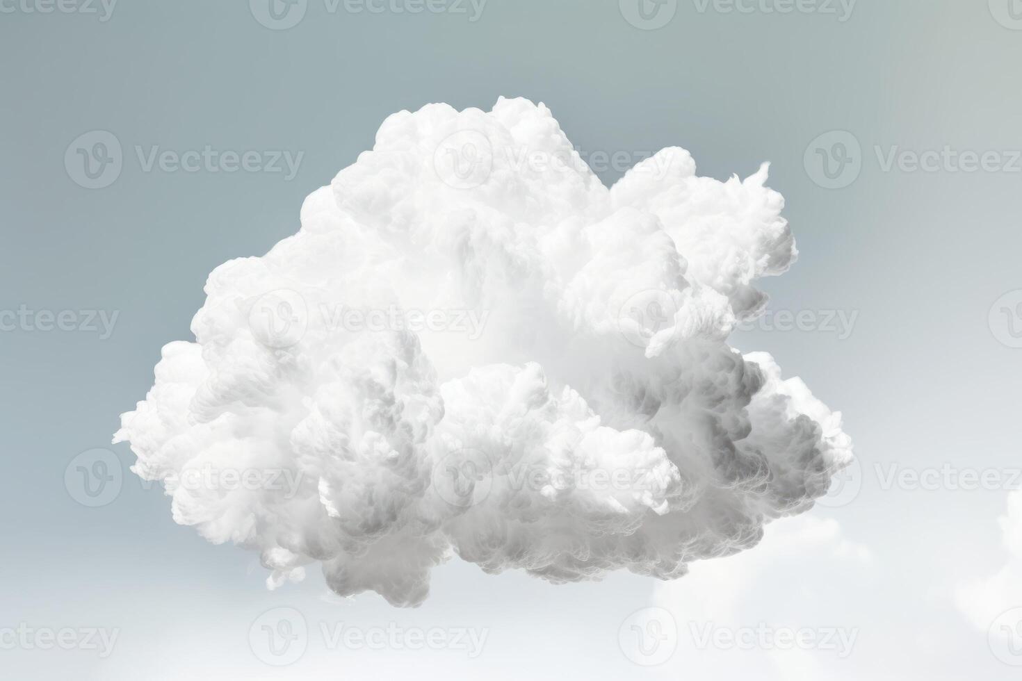 AI generated Fluffy cloud sky. Generate ai photo