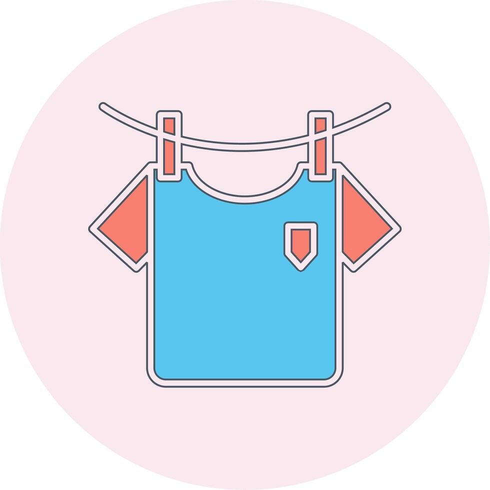 Washing Clothes Vecto Icon vector