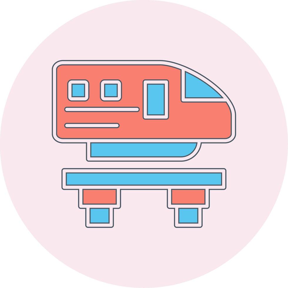 Monorail Vecto Icon vector