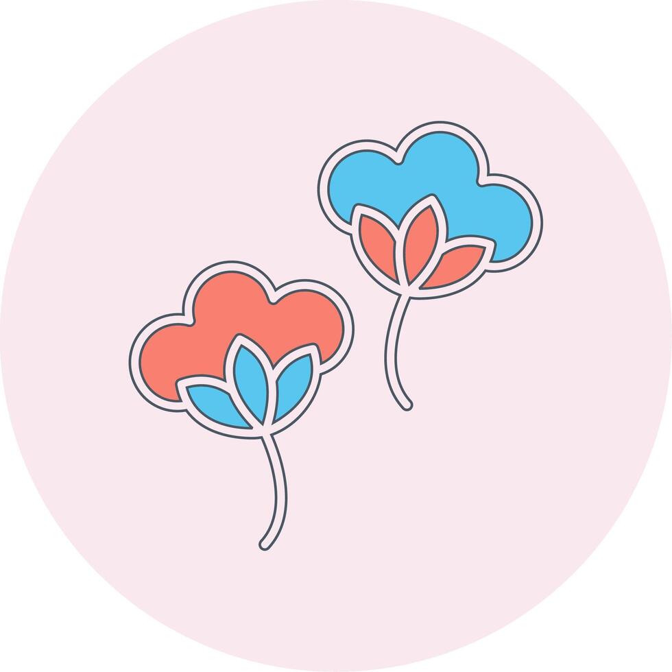 Cotton Flowers Vecto Icon vector