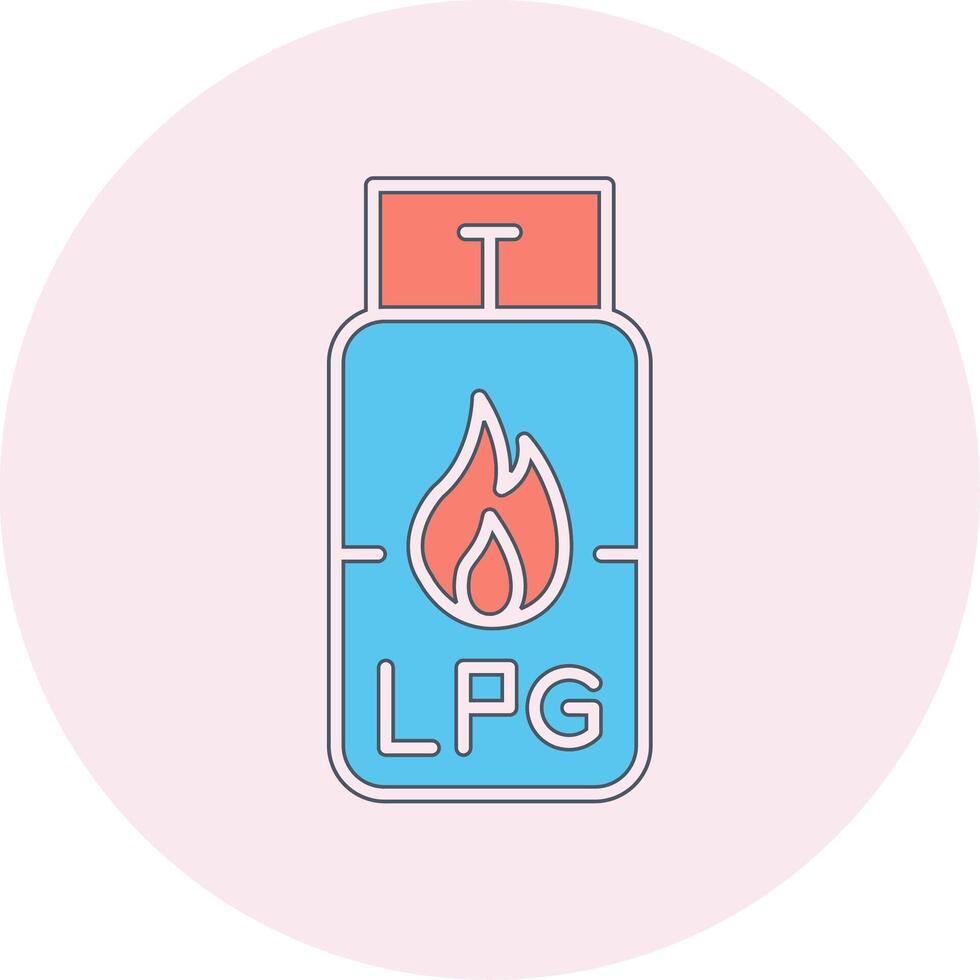 Gas Cylinder Vecto Icon vector