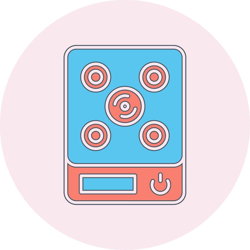 Induction Stove Vecto Icon vector