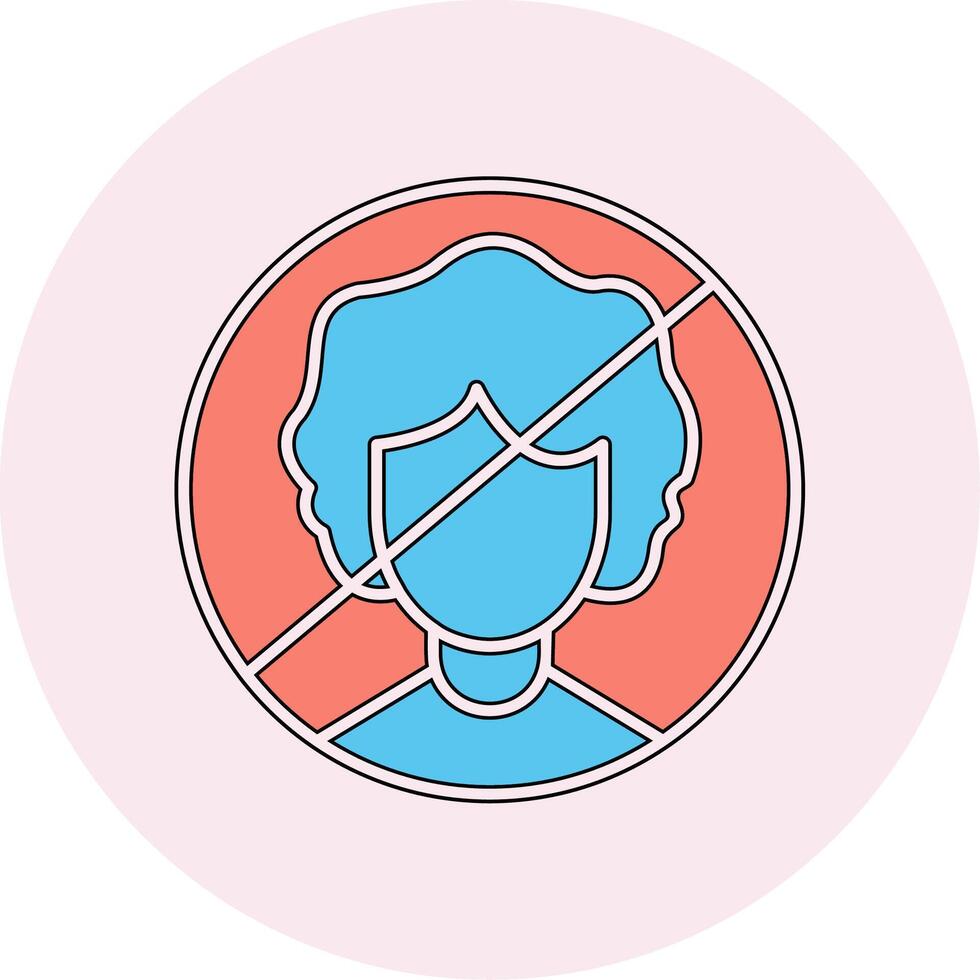 Person Not Allowed Vecto Icon vector